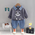 Spring and Autumn Boys Long Sleeve Pants Two-Piece Set